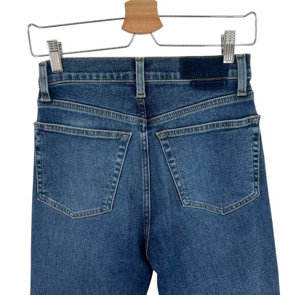 RE/DONE 70s Stove Pipe Jeans Worn True Indigo Blue Denim Size 26 - Picture 8 of 15